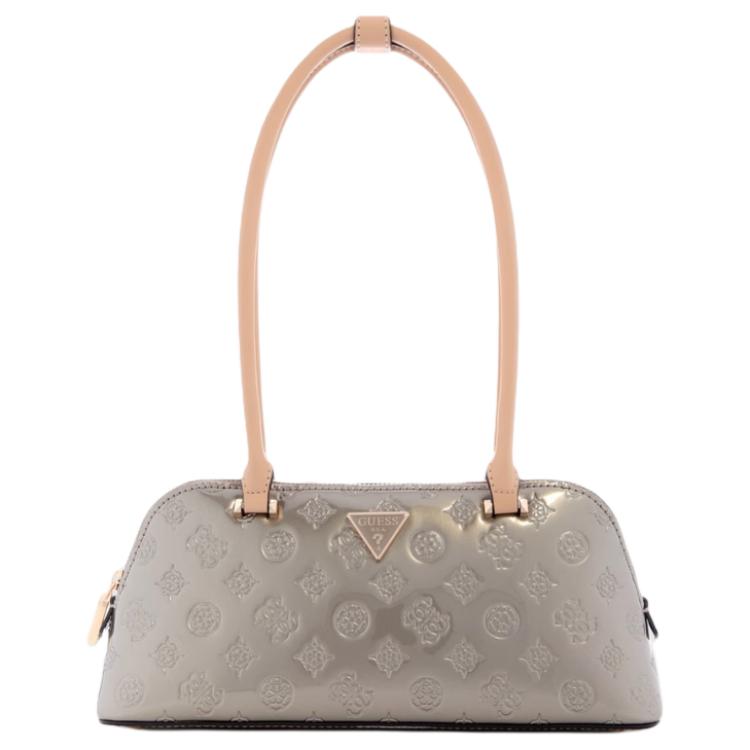 GUESS Искусственная кожа женская сумка сумка-багет средний размер серебристый, Silver 
GUESS Искусственная кожа женская сумка сумка-багет средний размер серебристый, Silver