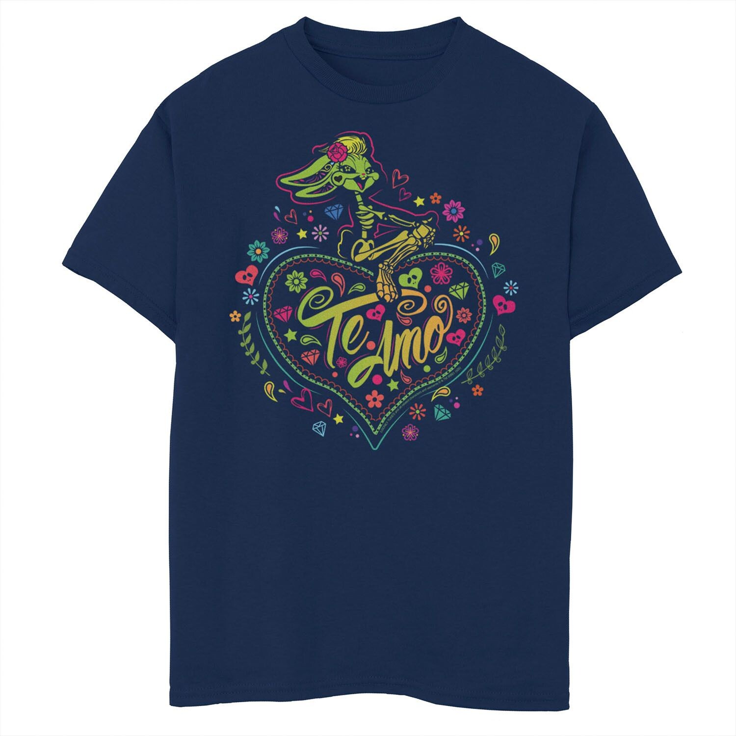 Футболка с рисунком Looney Tunes Lola Bunny Sugar Skull Te Amo для мальчиков 8–20 лет Licensed Character
Футболка с рисунком Looney Tunes Lola Bunny Sugar Skull Te Amo для мальчиков 8–20 лет Licensed Character