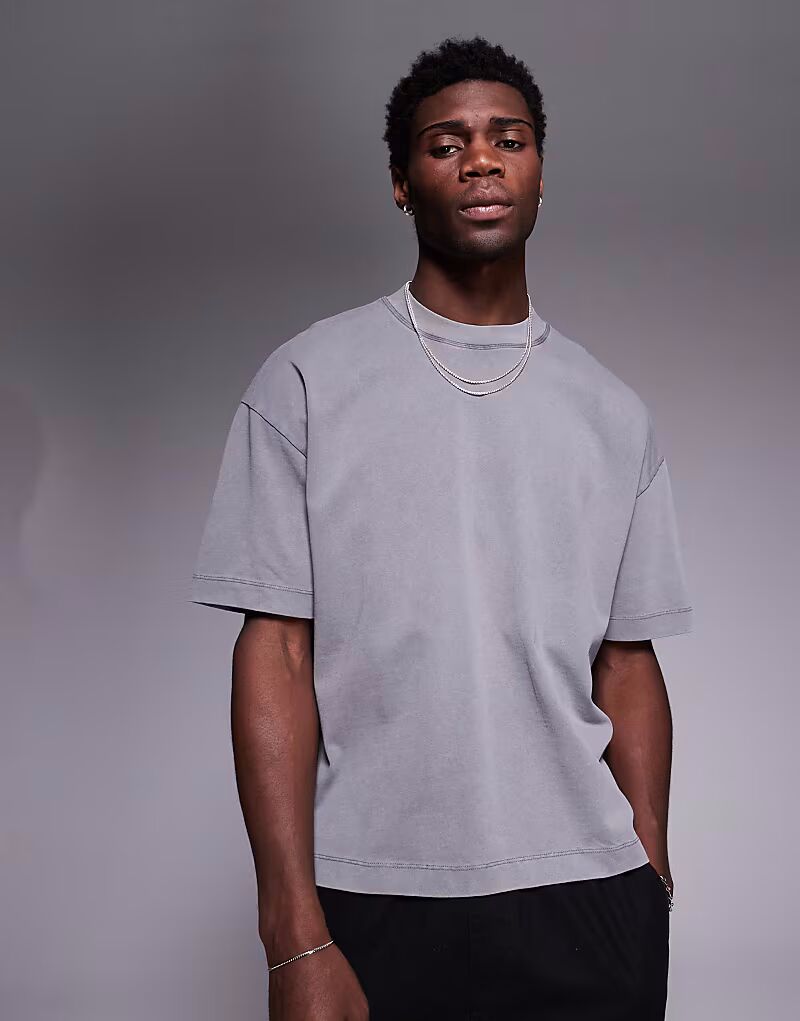 Футболка свободного кроя ASOS DESIGN из плотной ткани с заниженной линией плеч, темно-серого цвета
Футболка свободного кроя ASOS DESIGN из плотной ткани с заниженной линией плеч, темно-серого цвета