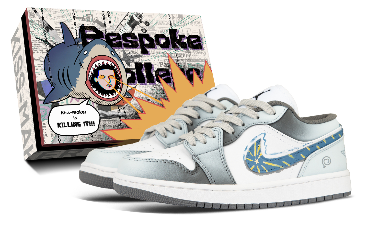 Jordan Air 1 Leather Individual Cushioning Low top Vintage Basketball Shoes Unisex Silver
Jordan Air 1 Leather Individual Cushioning Low top Vintage Basketball Shoes Unisex Silver