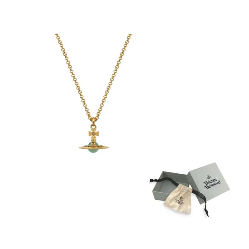 Vivienne Westwood Латунное ожерелье Unisex Green/Gold
Vivienne Westwood Латунное ожерелье Unisex Green/Gold
