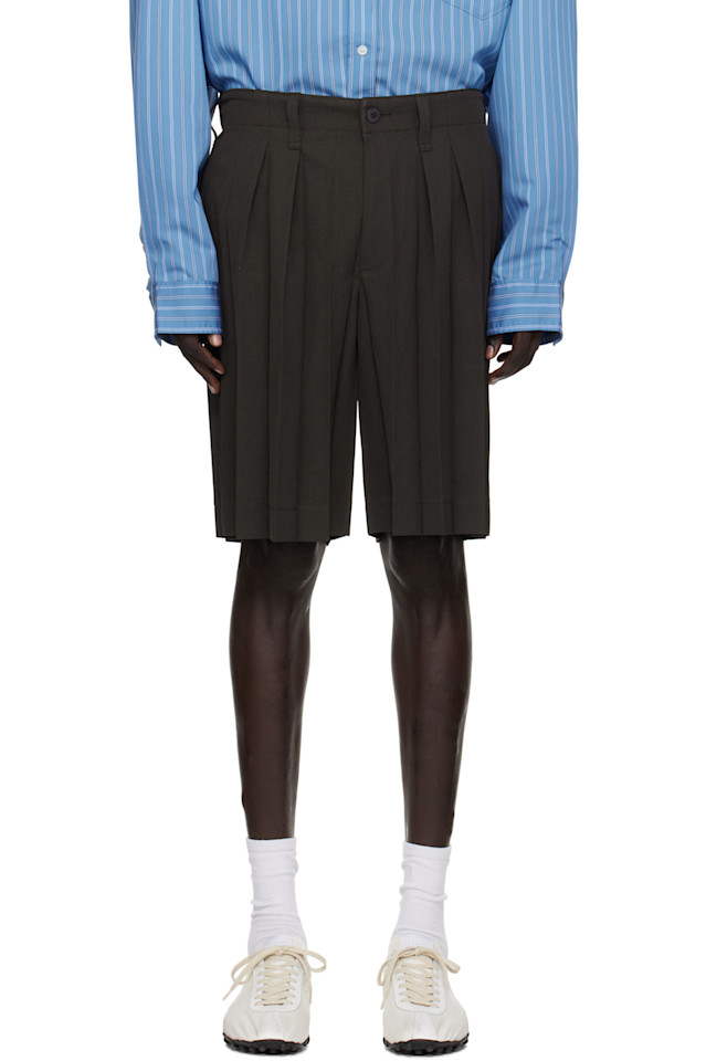 Homme Plissé Issey Miyake Коричневые шорты с каймой
Homme Plissé Issey Miyake Коричневые шорты с каймой