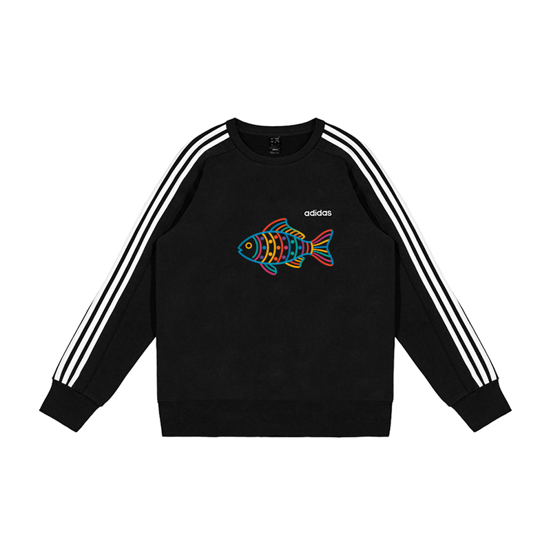 Adidas Свитшот мужской черный с круглым вырезом, умеренно свободный, обычный крой
Adidas Свитшот мужской черный с круглым вырезом, умеренно свободный, обычный крой