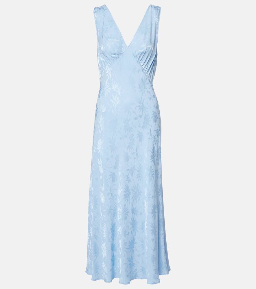 Средрин цветочное жаккардовое платье миди Rixo, Daisy Jacquard Blue
Средрин цветочное жаккардовое платье миди Rixo, Daisy Jacquard Blue