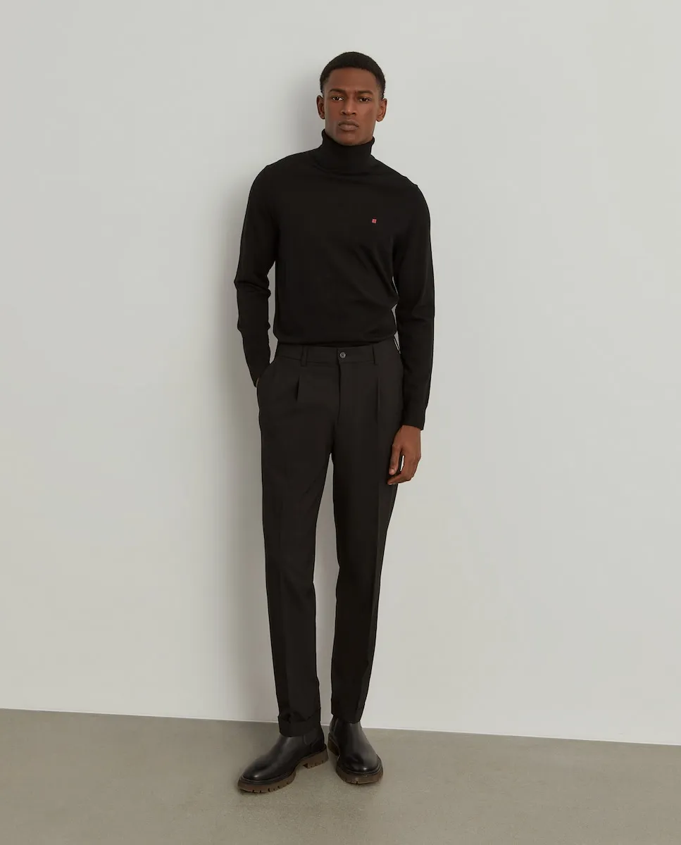 Мужские классические брюки прямого кроя со стрелками черного цвета Lion Of Porches, черный
Мужские классические брюки прямого кроя со стрелками черного цвета Lion Of Porches, черный