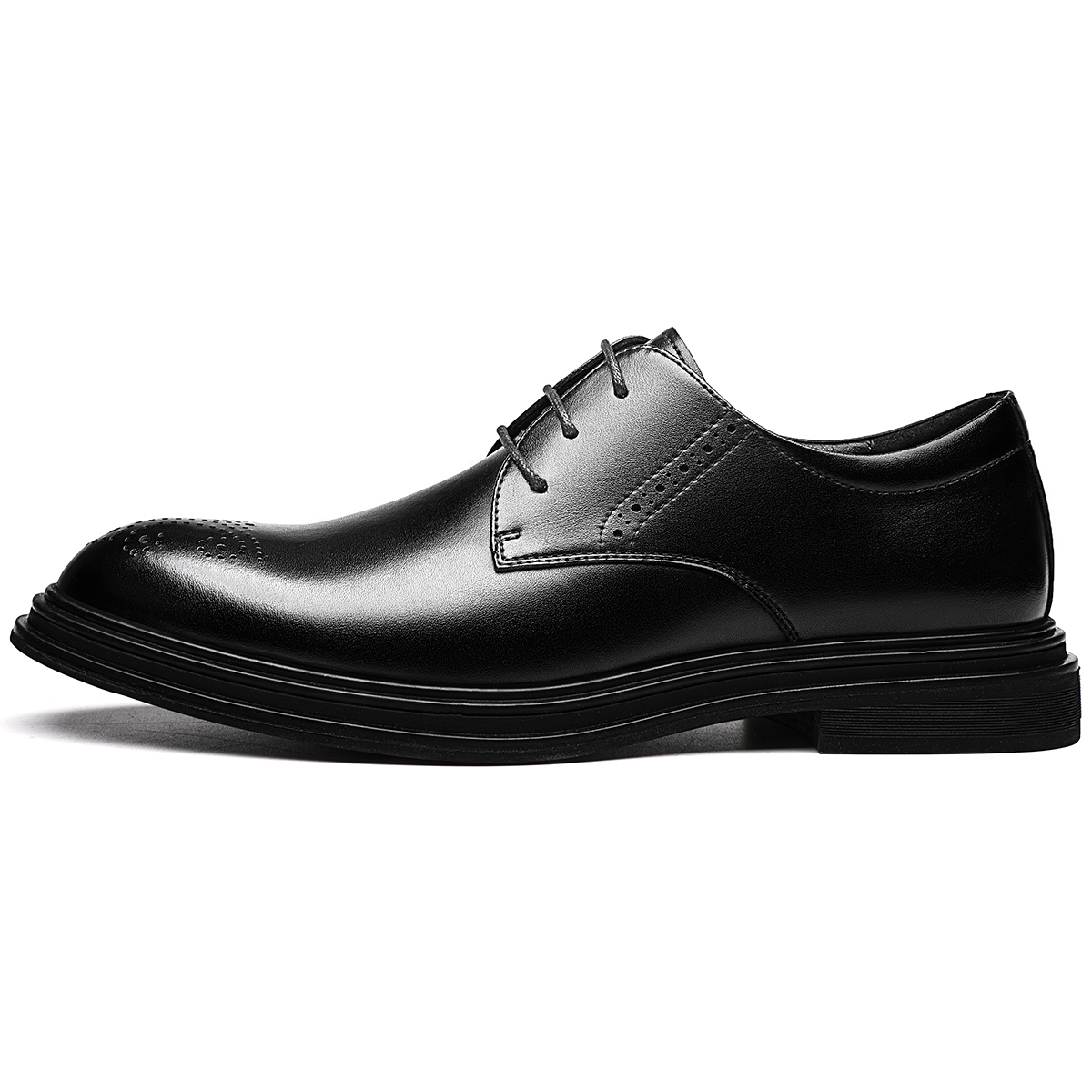 Мужские туфли FAPAI черные на низком каблуке 
Мужские туфли FAPAI черные на низком каблуке