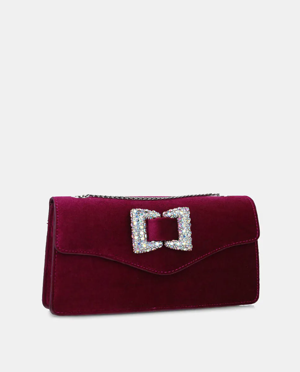 Бархатная сумка с бантом из стразов Menbur, фиолетовый
Бархатная сумка с бантом из стразов Menbur, фиолетовый