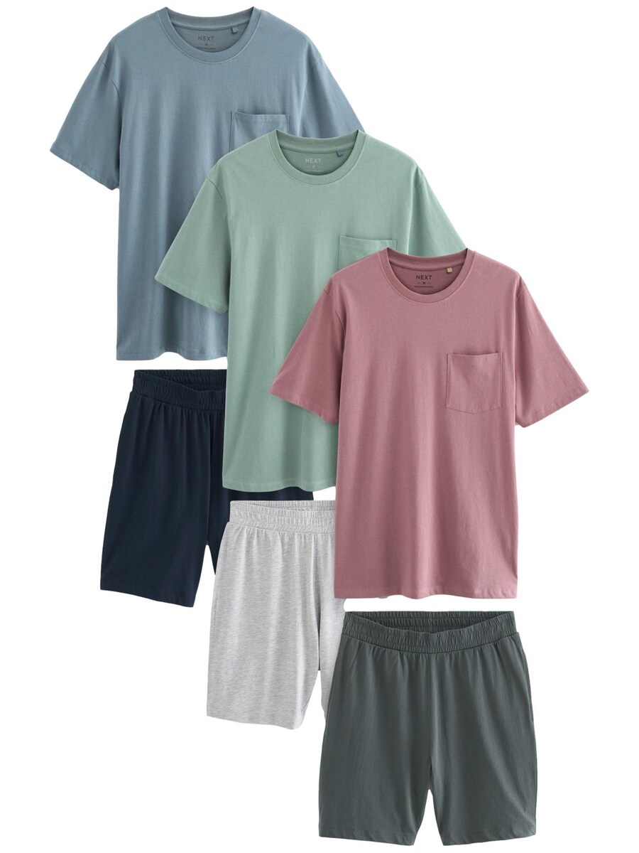 Короткая пижама Next, цвет Smoke blue/Mint/Rose
Короткая пижама Next, цвет Smoke blue/Mint/Rose