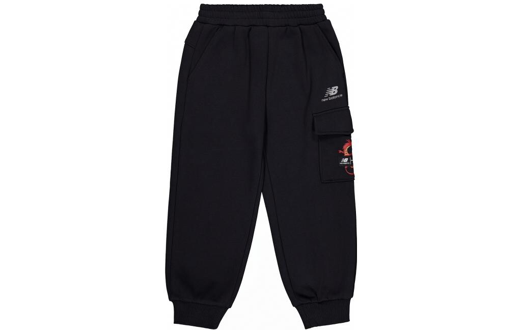 Детские трикотажные спортивные штаны New Balance, черный 
Детские трикотажные спортивные штаны New Balance, черный