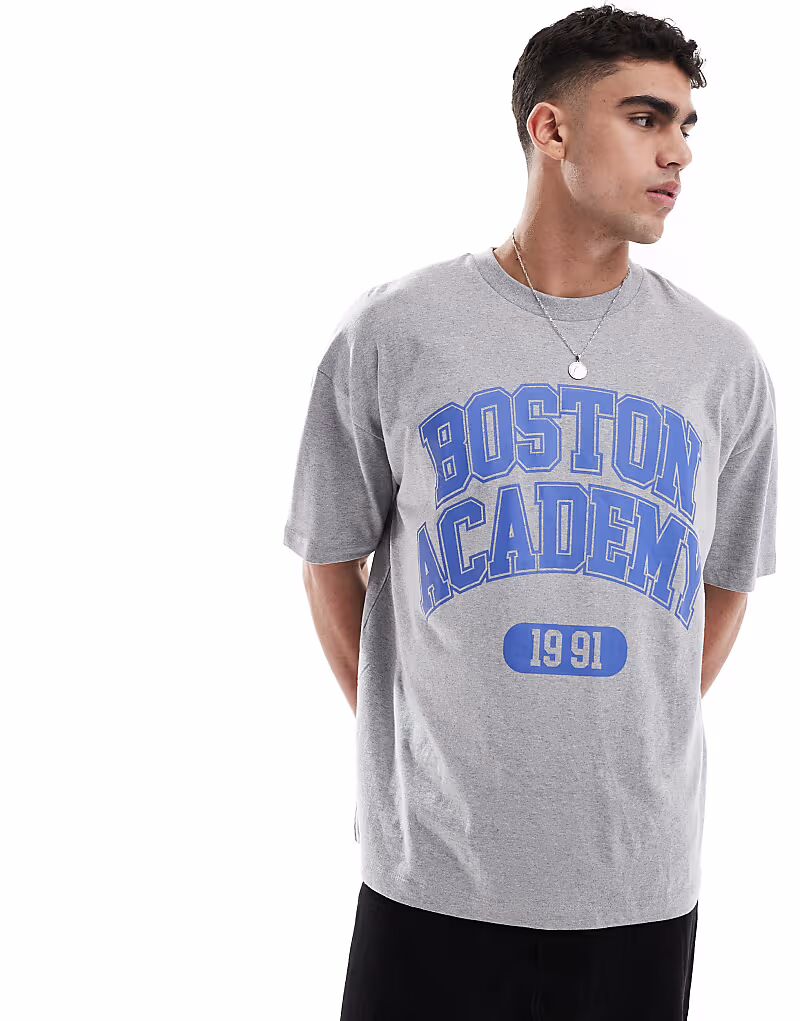 Футболка ASOS DESIGN свободного кроя с принтом университетской формы спереди серого меланжевого цвета, Серый, Футболка ASOS DESIGN свободного кроя с принтом университетской формы спереди серого меланжевого цвета
Футболка ASOS DESIGN свободного кроя с принтом университетской формы спереди серого меланжевого цвета, Серый, Футболка ASOS DESIGN свободного кроя с принтом университетской формы спереди серого меланжевого цвета