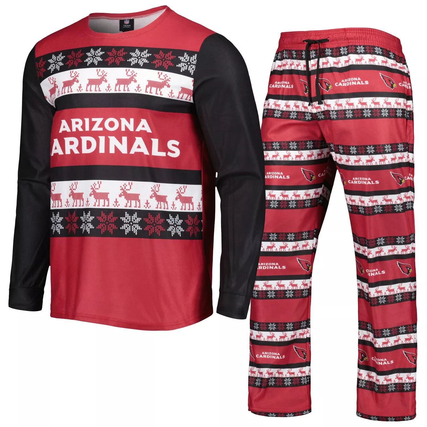 Мужской пижамный комплект с логотипом команды FOCO Cardinal Arizona Cardinals Team Ugly
Мужской пижамный комплект с логотипом команды FOCO Cardinal Arizona Cardinals Team Ugly