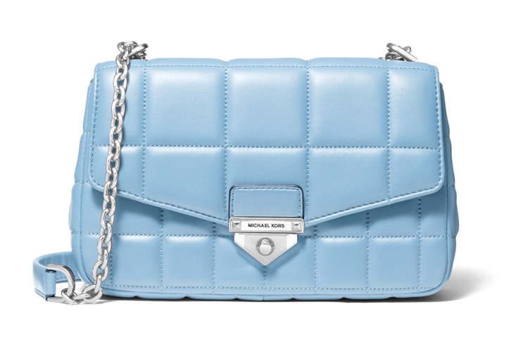 Сумка через плечо Soho Sheepskin, Кроссбоди, Женская Светло-голубая Сумка Tubas MICHAEL KORS 
Сумка через плечо Soho Sheepskin, Кроссбоди, Женская Светло-голубая Сумка Tubas MICHAEL KORS