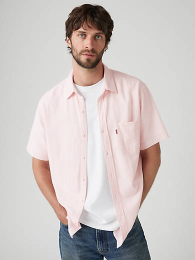 Рубашка с коротким рукавом Sunset из хлопка и льна с одним карманом Levi's, цвет Marys Rose - Pink
Рубашка с коротким рукавом Sunset из хлопка и льна с одним карманом Levi's, цвет Marys Rose - Pink