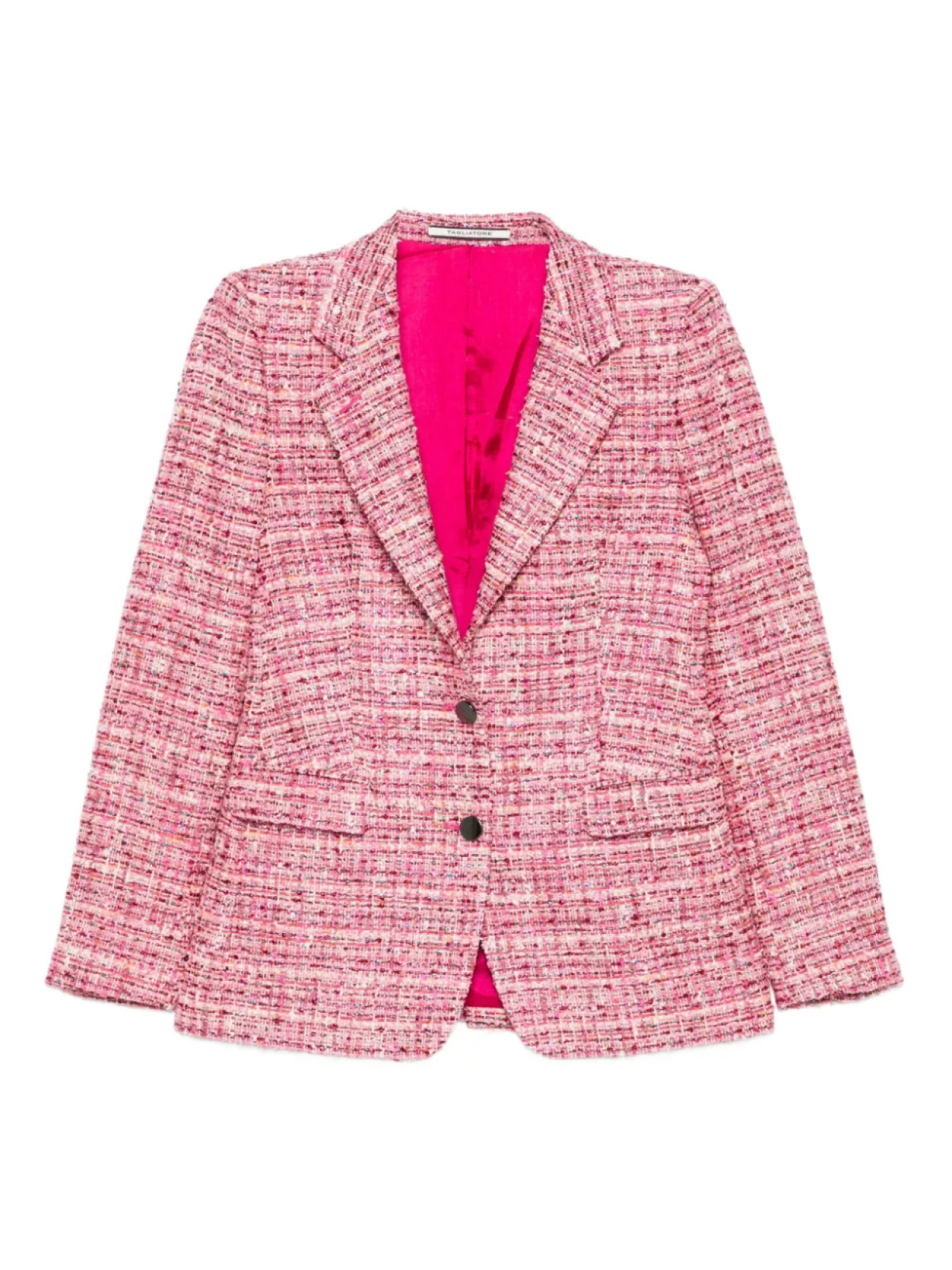 Твидовый блейзер Tagliatore на двух пуговицах, розовый
Твидовый блейзер Tagliatore на двух пуговицах, розовый