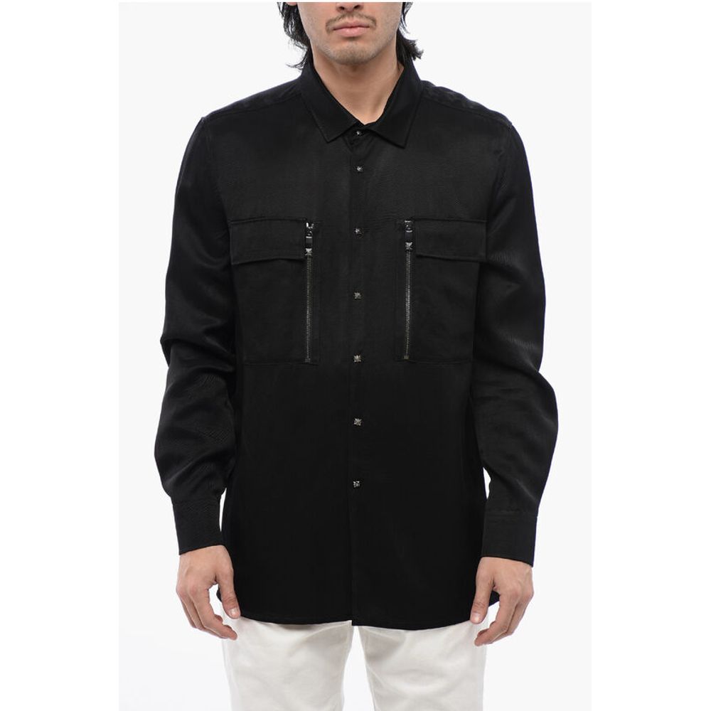 Рубашка FANESI с длинными рукавами и передними карманами John Richmond, Black
Рубашка FANESI с длинными рукавами и передними карманами John Richmond, Black