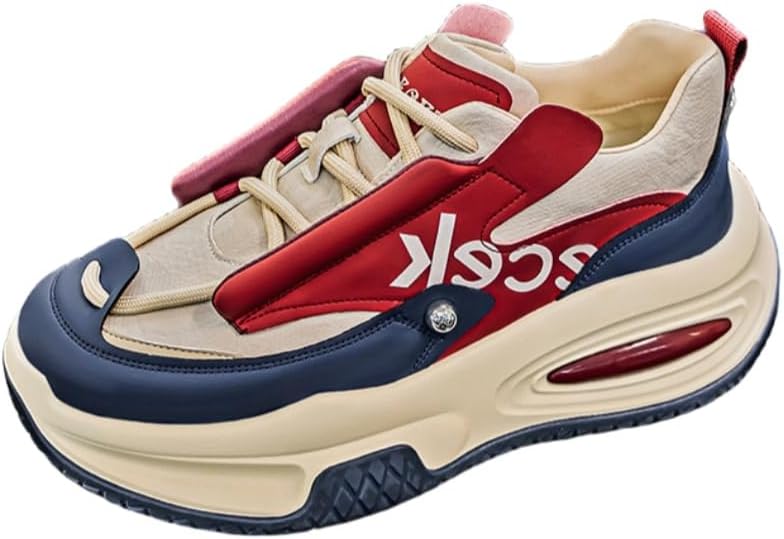 Модные мужские спортивные кроссовки с толстой подошвой и противоскользящей резиновой подошвой, прочные и долговечные. Подходят для активного отдыха, бега и повседневной носки Fmshi, красный/синий
Модные мужские спортивные кроссовки с толстой подошвой и противоскользящей резиновой подошвой, прочные и долговечные. Подходят для активного отдыха, бега и повседневной носки Fmshi, красный/синий