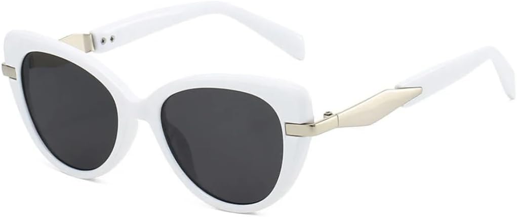 Модные солнцезащитные очки «кошачий глаз» для женщин, винтажные, панк, роскошные, популярные, для активного отдыха и вождения, с защитой от УФ-излучения UV400 VVTWSSW, White Black
Модные солнцезащитные очки «кошачий глаз» для женщин, винтажные, панк, роскошные, популярные, для активного отдыха и вождения, с защитой от УФ-излучения UV400 VVTWSSW, White Black