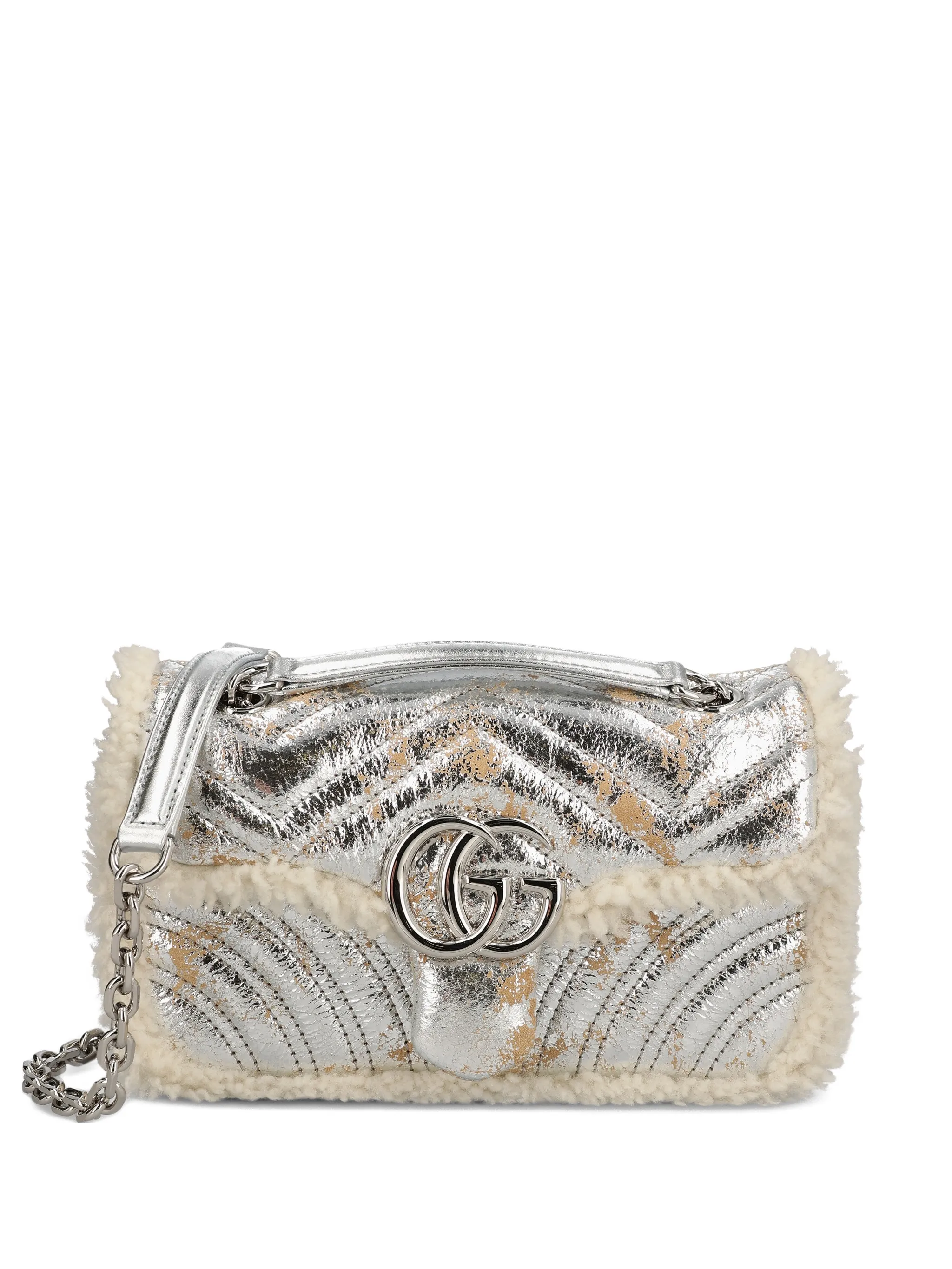 Маленькая сумка на плечо GG Marmont Gucci, серебристый
Маленькая сумка на плечо GG Marmont Gucci, серебристый