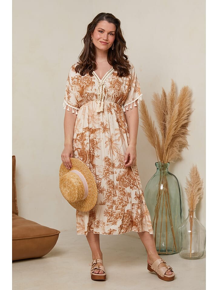 Длинное платье Curvy Lady, цвет camel/creme
Длинное платье Curvy Lady, цвет camel/creme