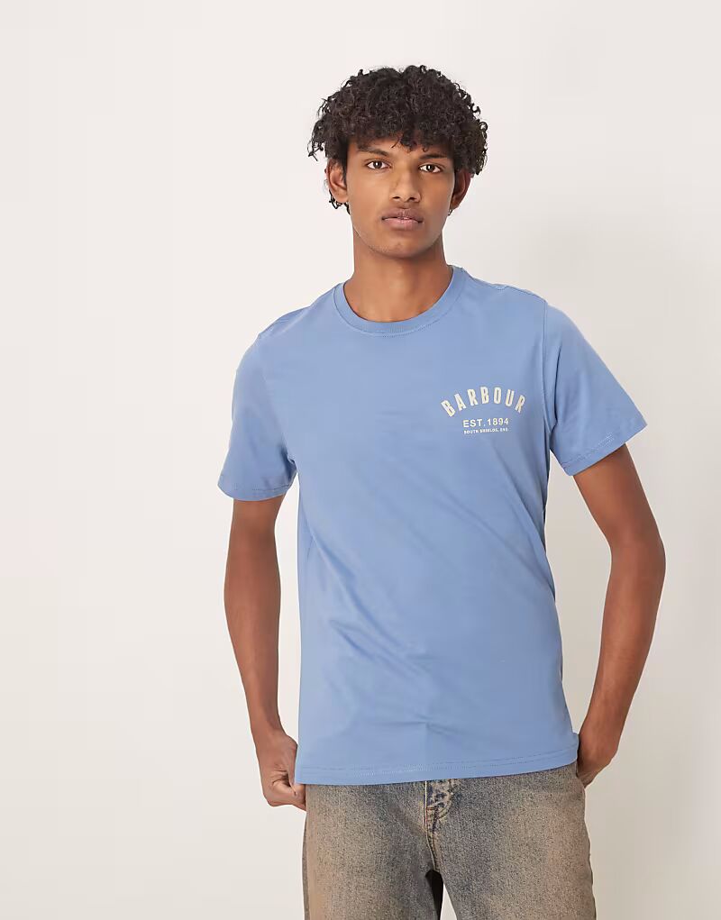 Футболка Barbour в стиле преппи, средне-синего цвета
Футболка Barbour в стиле преппи, средне-синего цвета