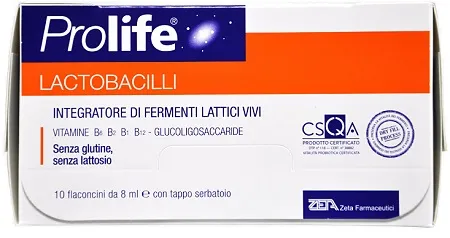 Prolife Lactobacilli 10 флаконов, добавка для баланса кишечника
Prolife Lactobacilli 10 флаконов, добавка для баланса кишечника