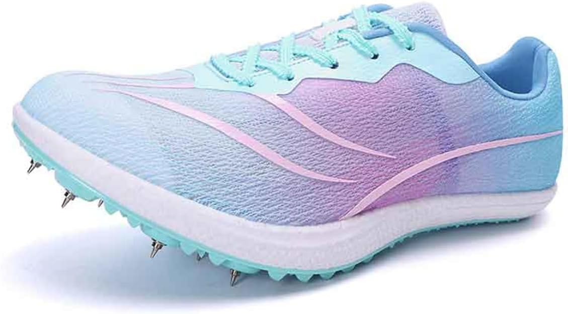 Мужские и женские кроссовки для прыжков, профессиональная обувь для легкой атлетики, шиповки, гоночная обувь для бега и метания для детей Donfaauk, розовый
Мужские и женские кроссовки для прыжков, профессиональная обувь для легкой атлетики, шиповки, гоночная обувь для бега и метания для детей Donfaauk, розовый