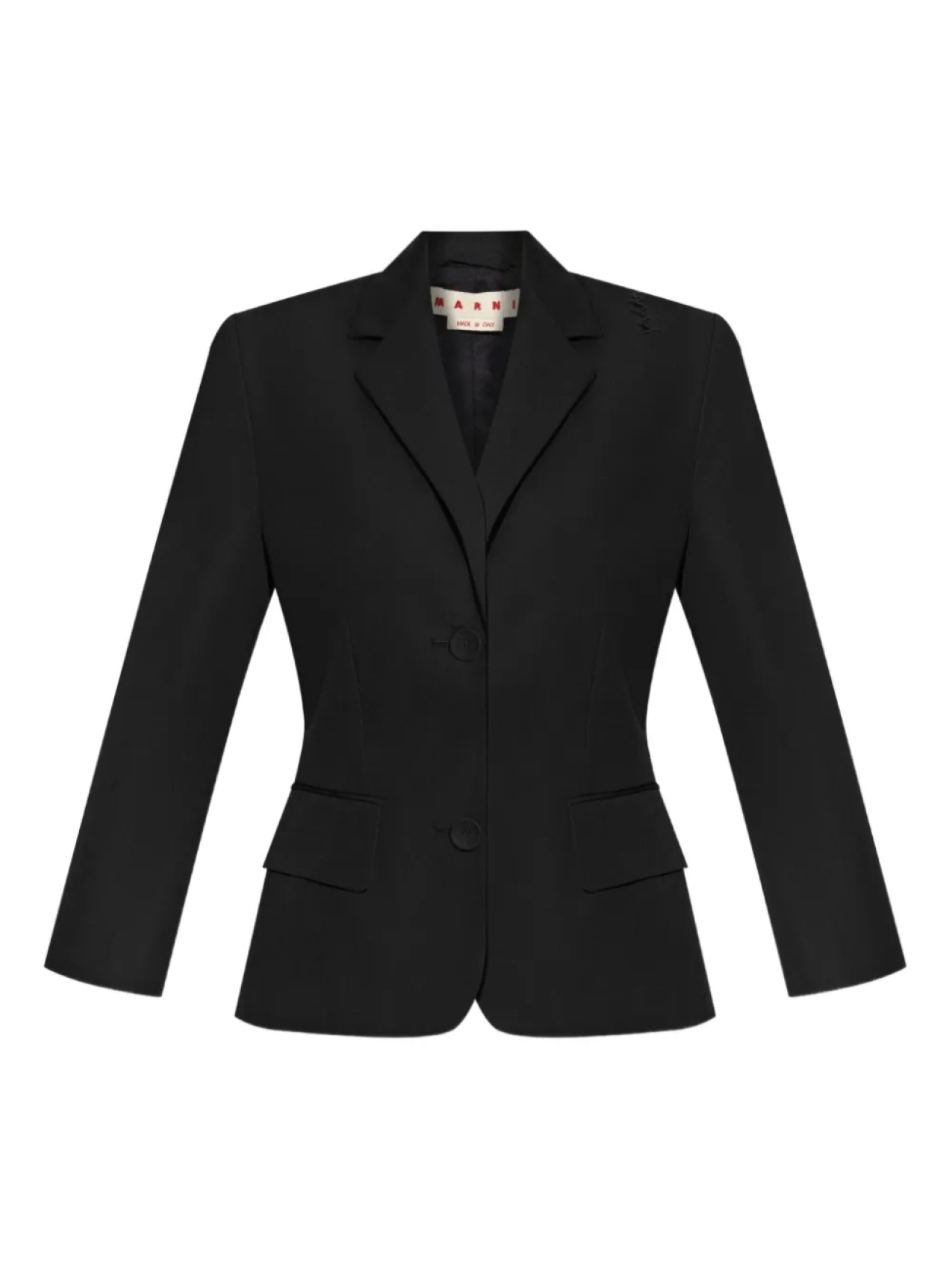 Однобортный блейзер Marni, черный
Однобортный блейзер Marni, черный