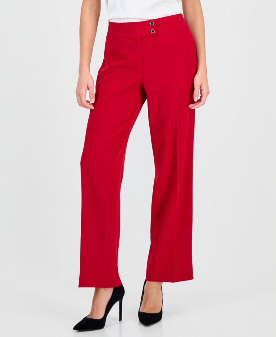 Женские брюки с высокой посадкой и широкими штанинами, стандартный и укороченный размер Kasper, Fire Red
Женские брюки с высокой посадкой и широкими штанинами, стандартный и укороченный размер Kasper, Fire Red