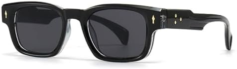 Ретро-солнцезащитные очки квадратной формы для женщин, модные градиентные очки с защитой от УФ-излучения UV400, модные солнцезащитные очки в стиле панк с заклепками для мужчин MTZJH, Black Gray
Ретро-солнцезащитные очки квадратной формы для женщин, модные градиентные очки с защитой от УФ-излучения UV400, модные солнцезащитные очки в стиле панк с заклепками для мужчин MTZJH, Black Gray