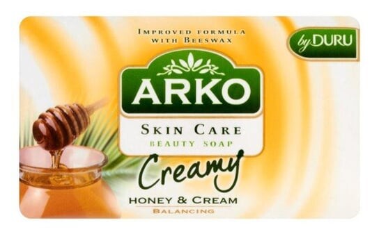 Кусковое мыло с медом, 90 г Arko, Honey Creamy, SARANTIS
Кусковое мыло с медом, 90 г Arko, Honey Creamy, SARANTIS