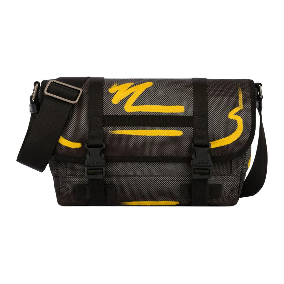 Нейлоновая сумка через плечо унисекс черная MOSCHINO
Нейлоновая сумка через плечо унисекс черная MOSCHINO
