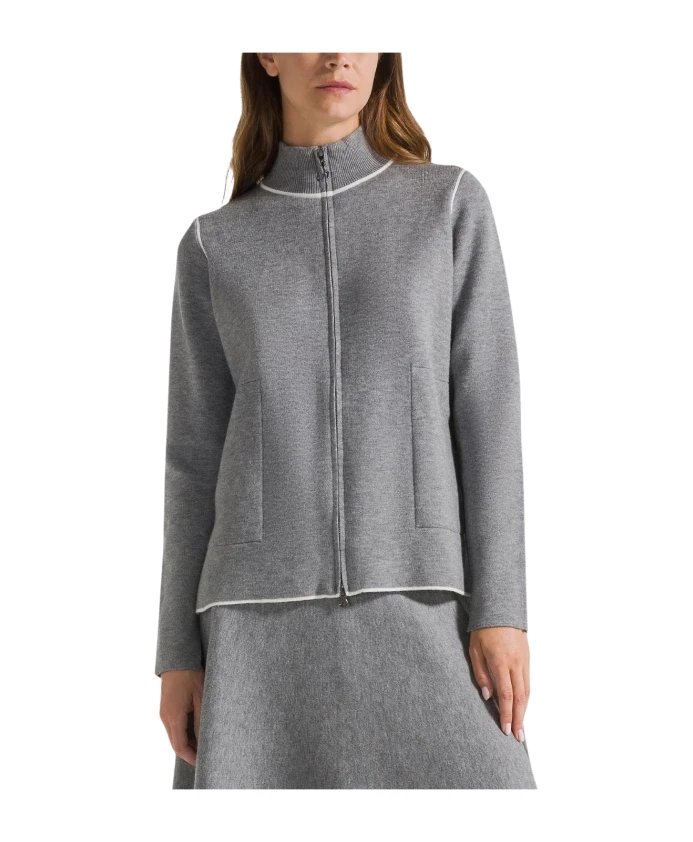 Двухцветный кардиган на молнии Deha, серый
Двухцветный кардиган на молнии Deha, серый