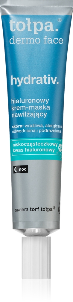 Увлажняющая ночная маска для лица Dermo face hydrativ Tołpa, 40 мл
Увлажняющая ночная маска для лица Dermo face hydrativ Tołpa, 40 мл