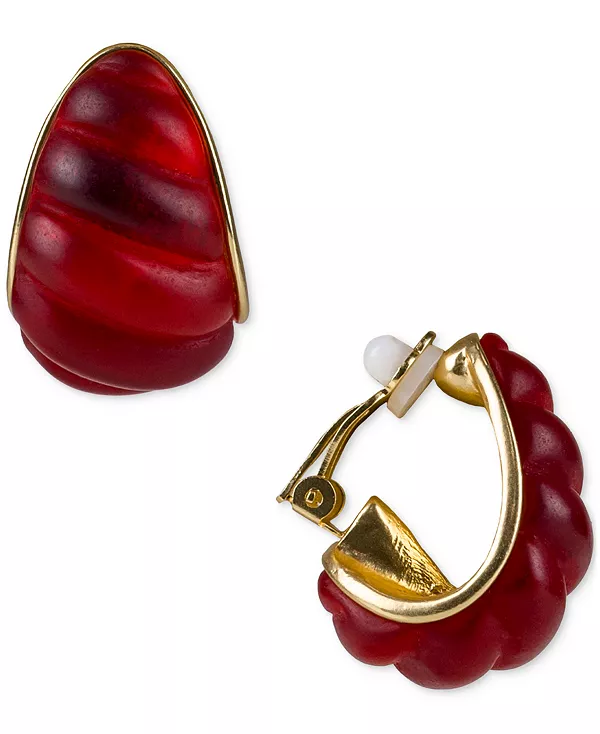 Серьги-Клипсы J-образной формы золотистого оттенка Patricia Nash, red
Серьги-Клипсы J-образной формы золотистого оттенка Patricia Nash, red