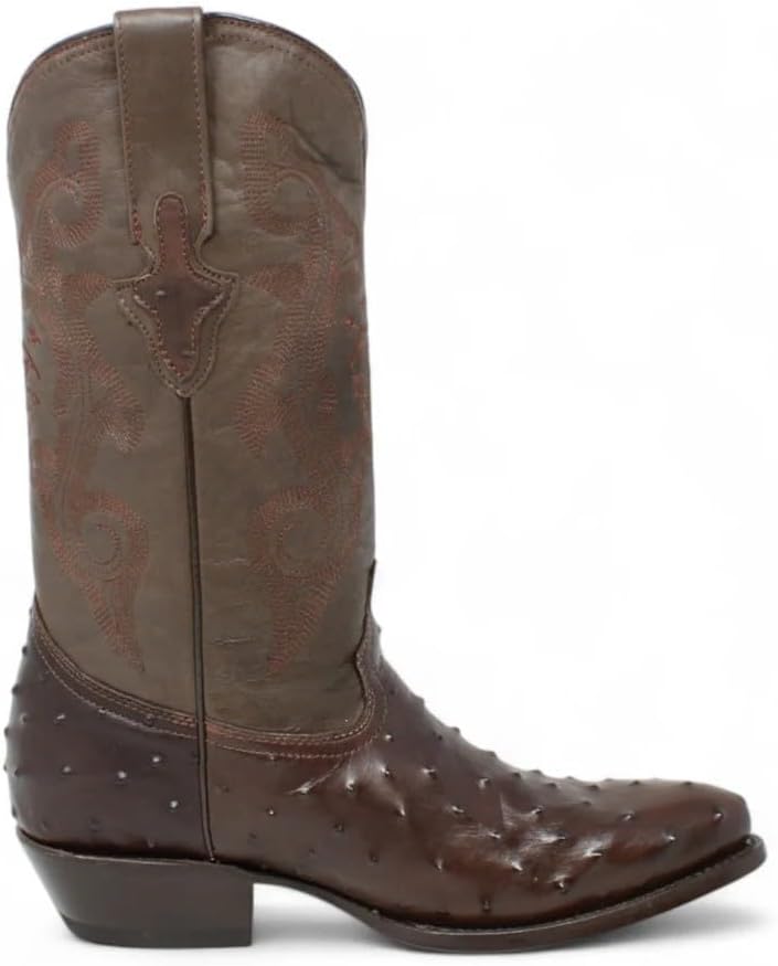 Мужские ковбойские ботинки в западном стиле из натуральной кожи с экзотическим принтом страуса и полным пером J-носок - коричневые Generic
Мужские ковбойские ботинки в западном стиле из натуральной кожи с экзотическим принтом страуса и полным пером J-носок - коричневые Generic