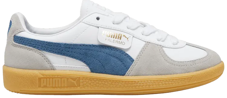 Кроссовки Puma Palermo Leather Big Kid 'White Blue Horizon Gum', белый
Кроссовки Puma Palermo Leather Big Kid 'White Blue Horizon Gum', белый