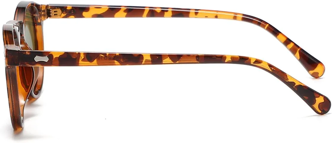 Солнцезащитные очки Gleyemor Vintage Polarized для мужчин, круглые, с защитой UV400, в ретро-стиле, с оправой из ацетата ручной работы, Tortoise/Green Mirror
Солнцезащитные очки Gleyemor Vintage Polarized для мужчин, круглые, с защитой UV400, в ретро-стиле, с оправой из ацетата ручной работы, Tortoise/Green Mirror