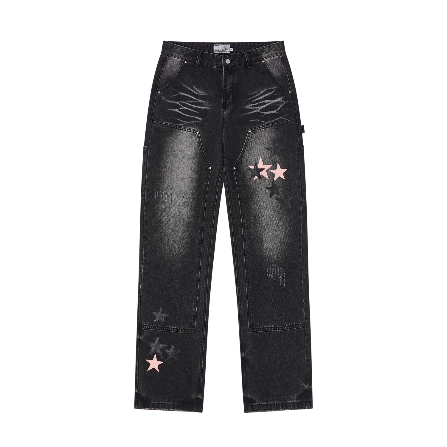 Джинсы Unisex HARSH AND CRUEL, синие 
Джинсы Unisex HARSH AND CRUEL, синие