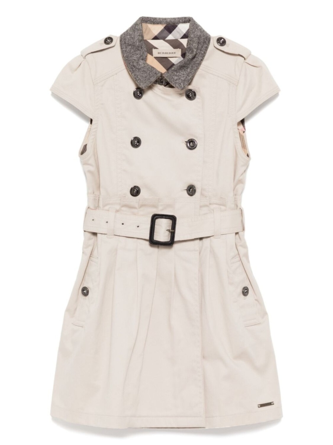 Burberry Kids двубортное платье, нейтральный
Burberry Kids двубортное платье, нейтральный