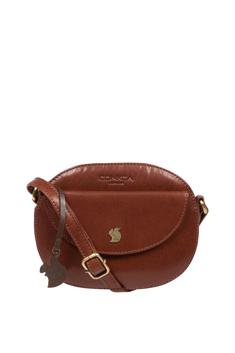 Кожаная сумка через плечо 'Una' Conkca London, коричневый
Кожаная сумка через плечо 'Una' Conkca London, коричневый