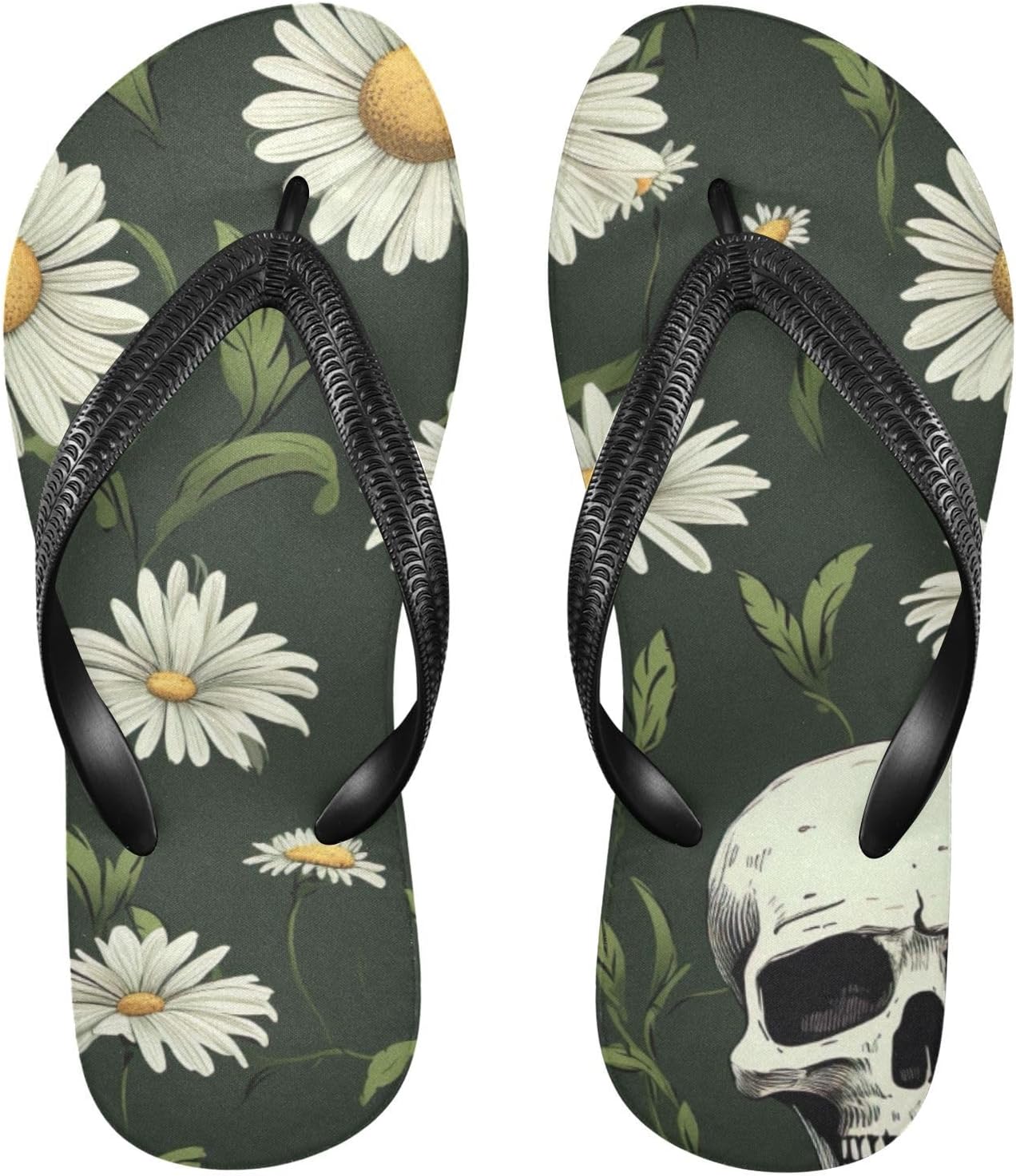 Сандалии Flowers с цветочным черепом и маргариткой, пляжные летние повседневные шлепанцы для женщин и мужчин Kfbe, Floral Skull
Сандалии Flowers с цветочным черепом и маргариткой, пляжные летние повседневные шлепанцы для женщин и мужчин Kfbe, Floral Skull
