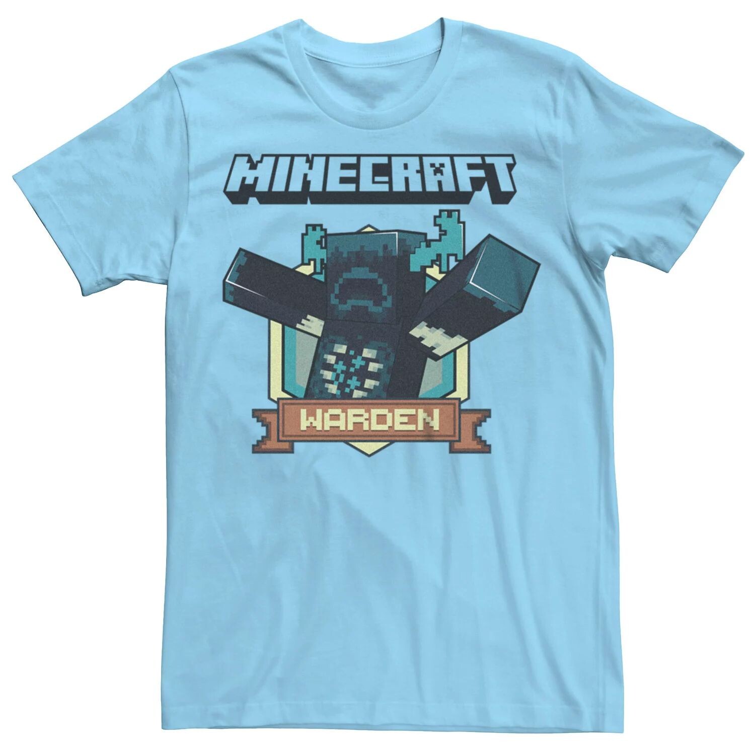 Мужская футболка с рисунком Minecraft Warden Badge Licensed Character
Мужская футболка с рисунком Minecraft Warden Badge Licensed Character
