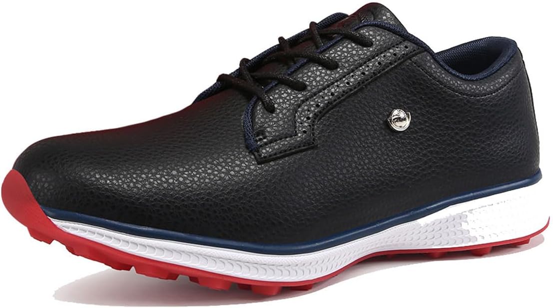 Мужские кожаные повседневные гольф-кроссовки, кожаные для гольфа и прогулок, модные кроссовки, дышащие, легкие, тренажеры для гольфа Omcam, черный
Мужские кожаные повседневные гольф-кроссовки, кожаные для гольфа и прогулок, модные кроссовки, дышащие, легкие, тренажеры для гольфа Omcam, черный