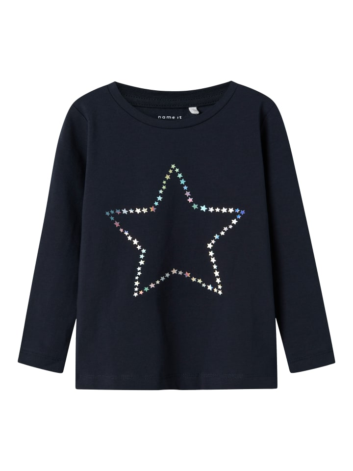 Рубашка с длинными рукавами и принтом для девочек синего цвета name it
Рубашка с длинными рукавами и принтом для девочек синего цвета name it