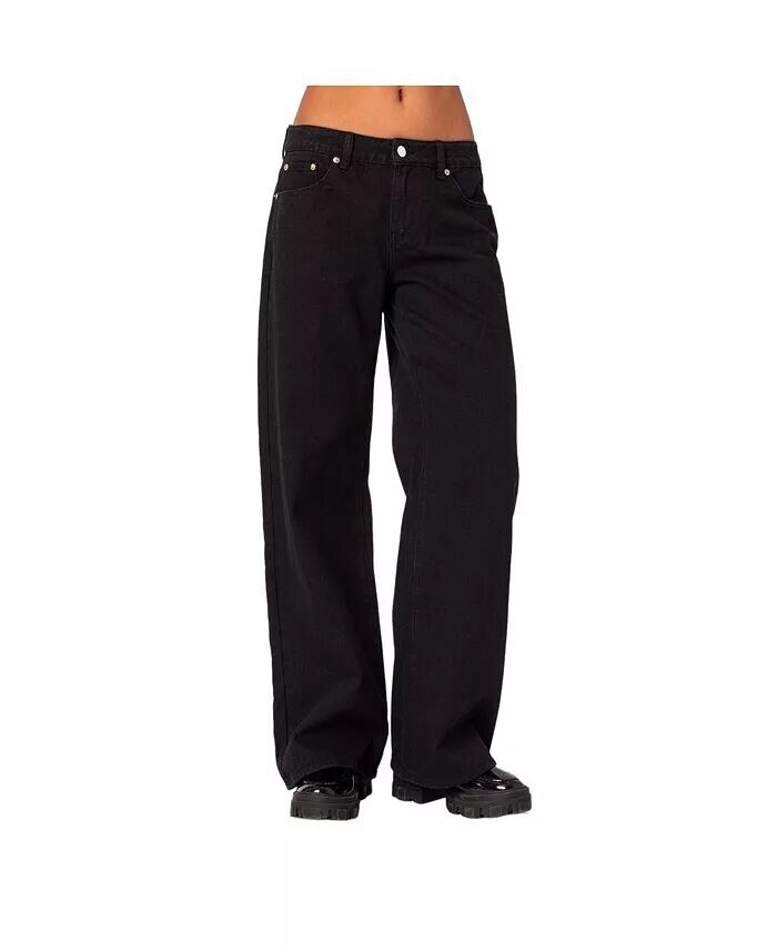 Женские повседневные джинсы с низкой посадкой Edikted, черный
Женские повседневные джинсы с низкой посадкой Edikted, черный