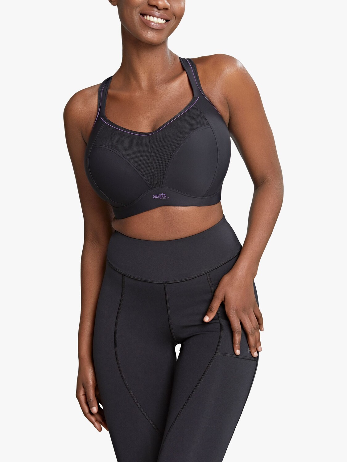 Спортивный бюстгальтер без косточек Panache, черный/розовый
Спортивный бюстгальтер без косточек Panache, черный/розовый