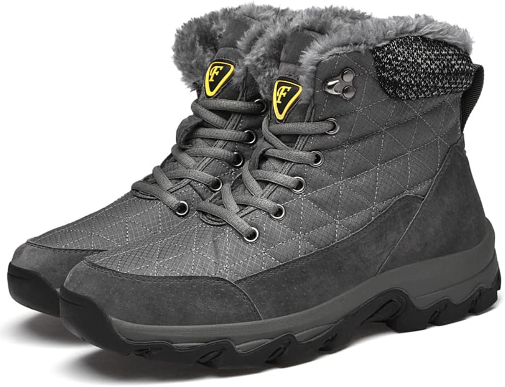 Зимние ботинки SUKKCCNO, противоскользящие, с теплой полностью меховой подкладкой, мужские, для снега, водонепроницаемые, для альпинизма и активного отдыха, серый
Зимние ботинки SUKKCCNO, противоскользящие, с теплой полностью меховой подкладкой, мужские, для снега, водонепроницаемые, для альпинизма и активного отдыха, серый