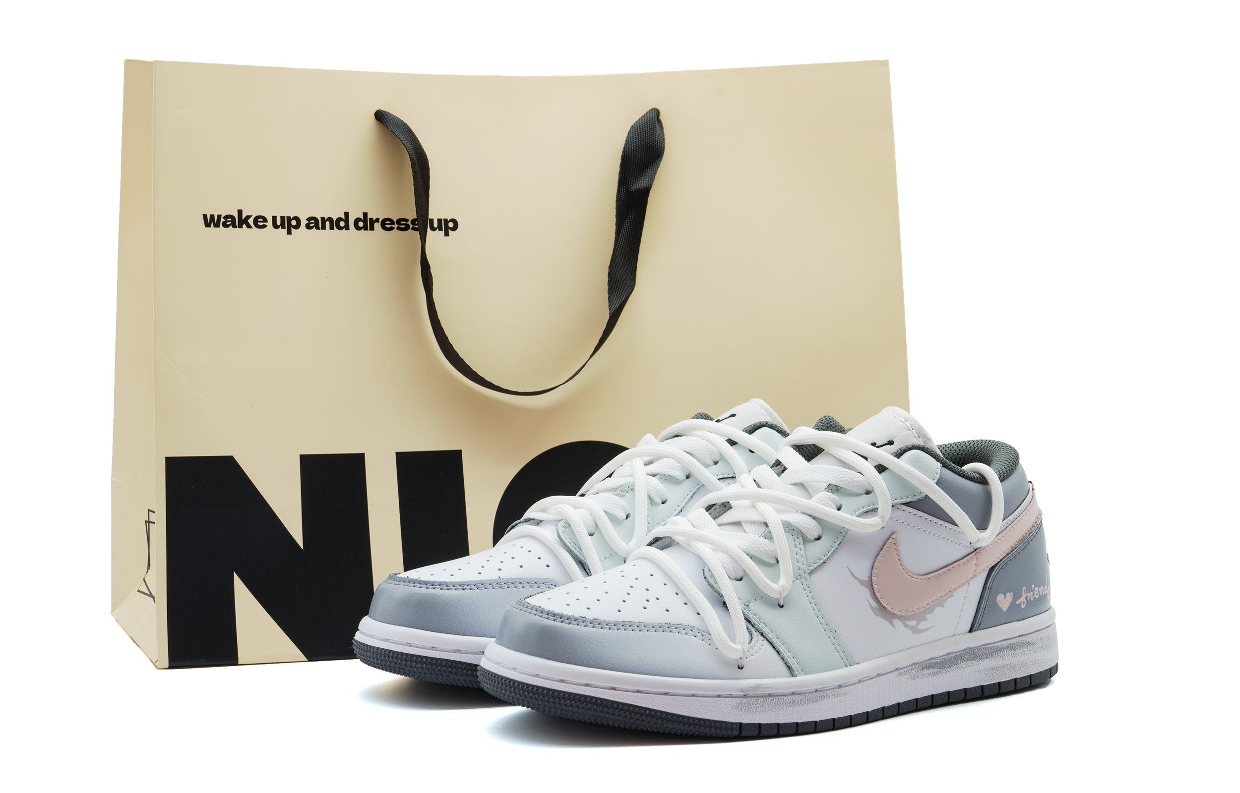 Jordan Air 1 Dusty Pink Morning Gray Slip Resistant Abrasion Resistant Low top детские баскетбольные кроссовки
Jordan Air 1 Dusty Pink Morning Gray Slip Resistant Abrasion Resistant Low top детские баскетбольные кроссовки