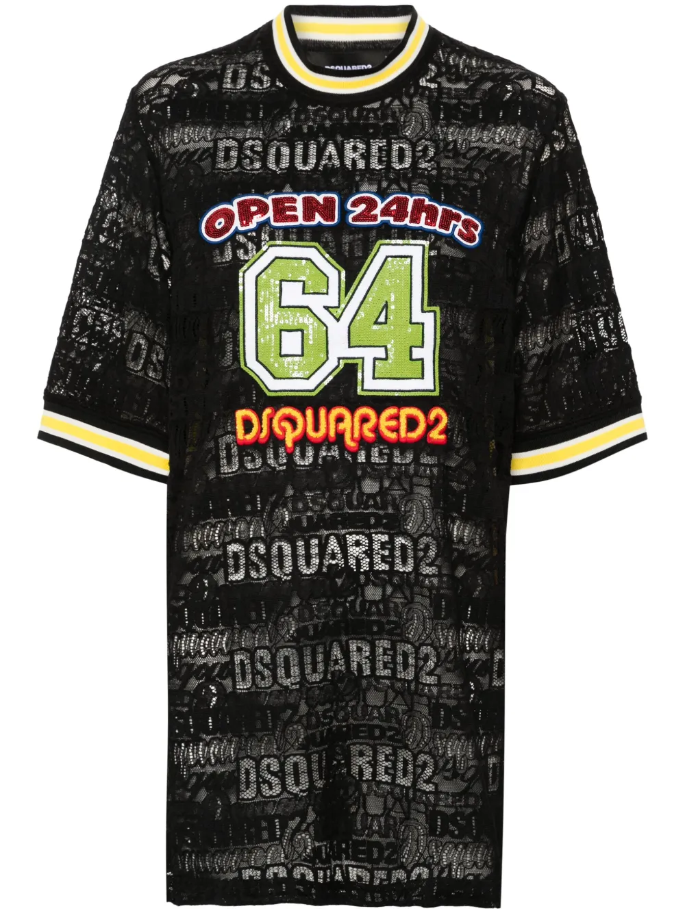 Платье-футболка 64 Lacey DSQUARED2, черный
Платье-футболка 64 Lacey DSQUARED2, черный