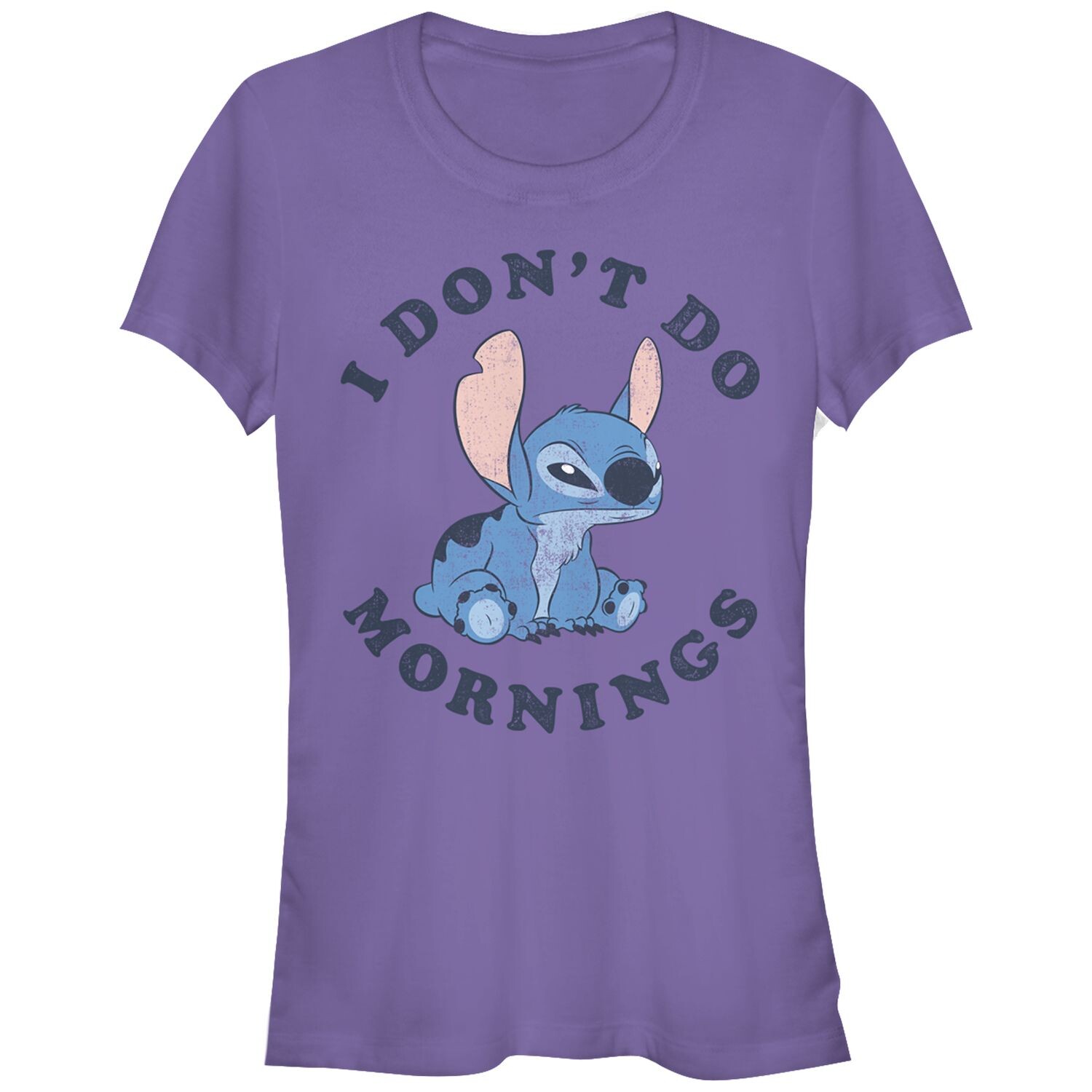 Облегающая футболка Disney's Lilo & Stitch Juniors I Don't Do Mornings Licensed Character 
Облегающая футболка Disney's Lilo & Stitch Juniors I Don't Do Mornings Licensed Character